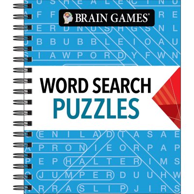 Brain Games Word Search Puzzles, Spiral Bound