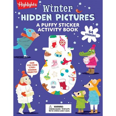 Winter Hidden Pictures: A Puffy Sticker Puzzle Book, Paperback
