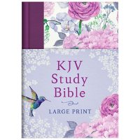KJV Study Bible - Large Print [Hummingbird Lilacs]