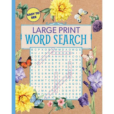 large print floral word search sam s club