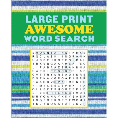 Large Print Awesome Word Search, Flexibound