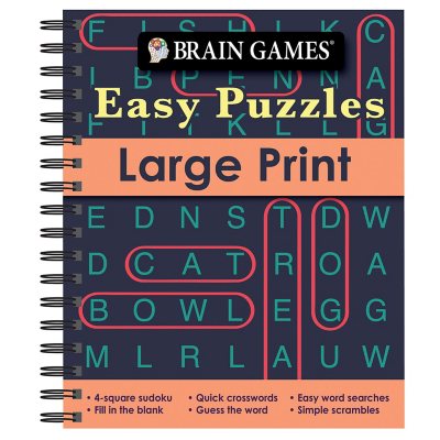 Brain Games - Easy Puzzles - Large Print - Sam's Club