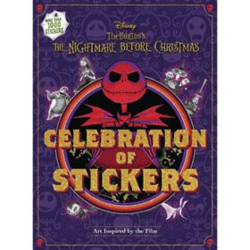 Disney Tim Burton's The Nightmare Before Christmas Celebration of Stickers, Hardcover