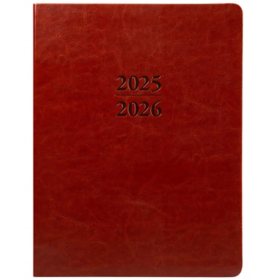 Large Brown 18-Month 2026 Planner, Spiral Bound