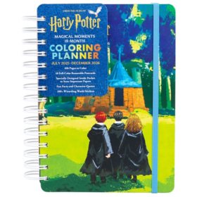 Harry Potter 18-Month 2026 Coloring Planner, Spiral Bound