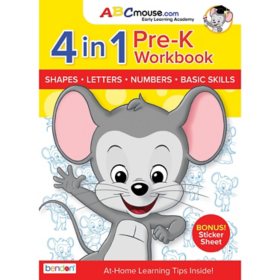 ABCMouse PreK Pre School Learn At Home Educational 320-Page Workbook