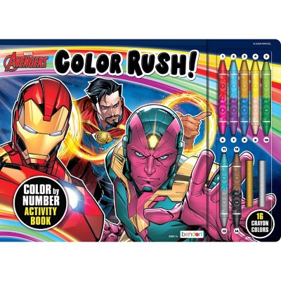 Bendon Marvel Avengers Color Rush Crayons