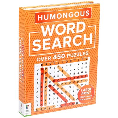 Set of 4 Large Print Easy-To-Read Word-Finds & Word Hunt LG Puzzle Book Bundle 