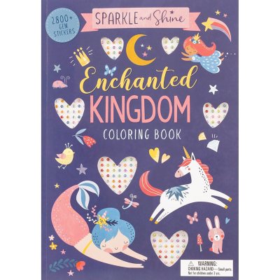 Sam's Exclusive - Sparkle and Shine Enchanted Kingdom Coloring Book, Paperback