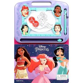 Disney Princess Storybook & Magnetic Drawing Kit, Board Book