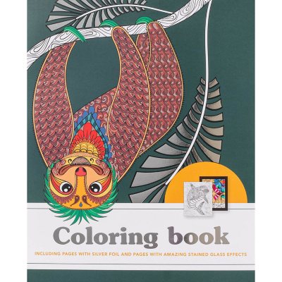 Metallic Coloring With Stained Glass, Paperback