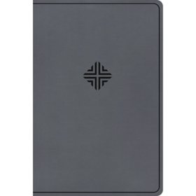 CSB Large Print Charcoal Bible, Imitation Leather