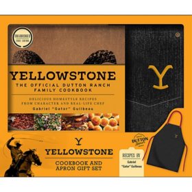 Yellowstone: The Official Dutton Ranch Family Cookbook Gift & Apron Set (Sam's Exclusive)