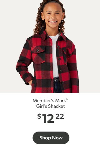 Shop Member’s Mark™ Girl's Shacket $12.22. 