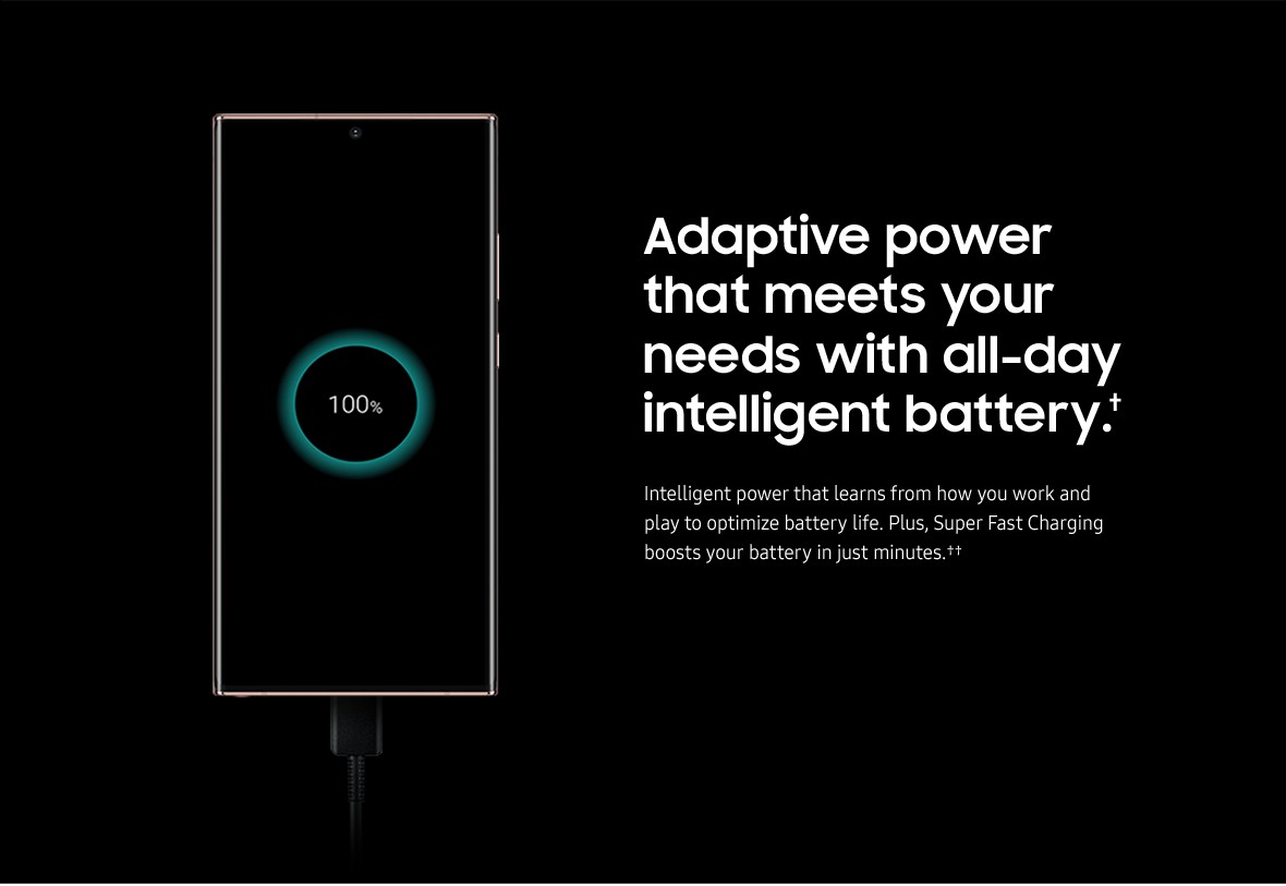 Adaptive power that meets your needs with all-day intelligent battery.