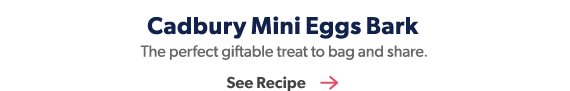Cadbury Mini Eggs Bark with Hershey milk chocolate. Get recipe.