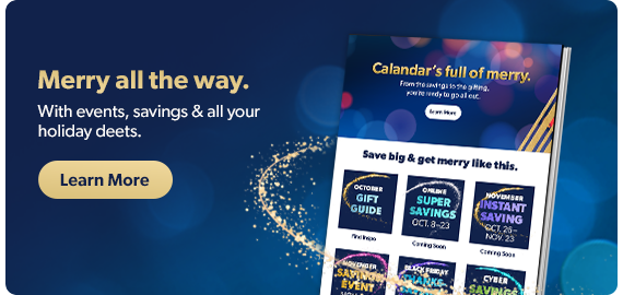 Use this calendar to mark every holiday event and savings date. Learn more.