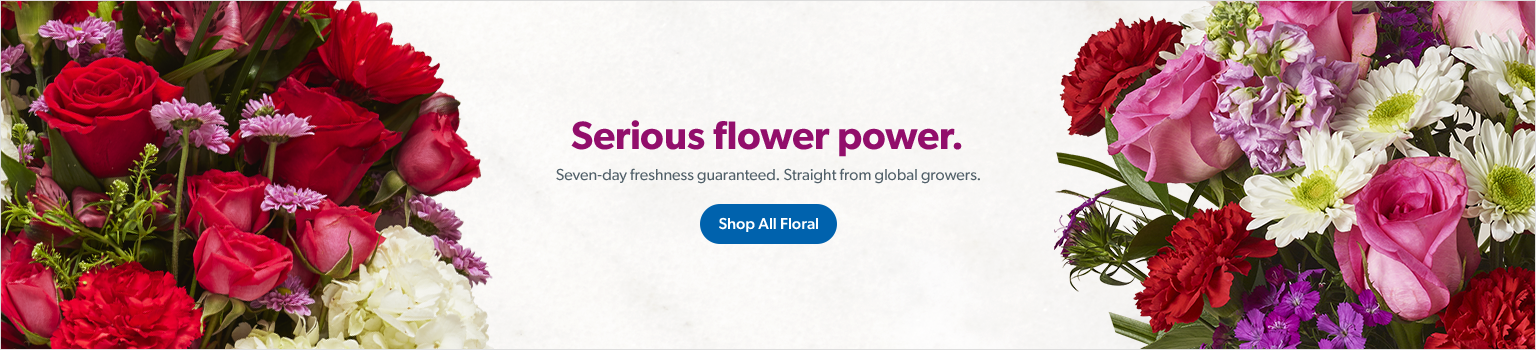 Fresh blooms with serious flower power, straight from global growers. Seven-day freshness guaranteed. Shop all floral.