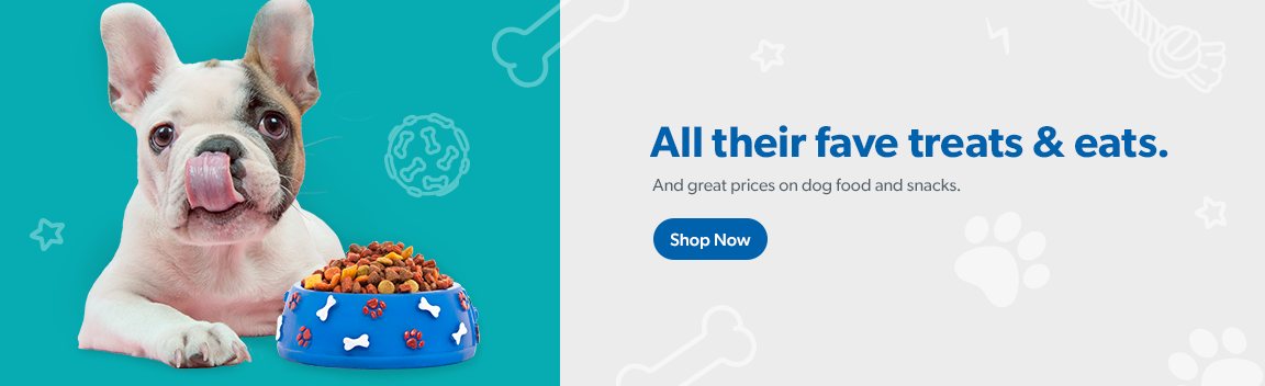 Get all of your dog’s favorite treats and eats, plus great prices on quality food and snacks. Shop now.
