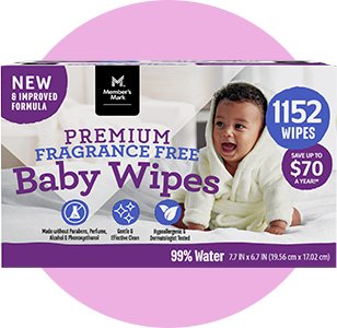 Baby wipes store at sams club