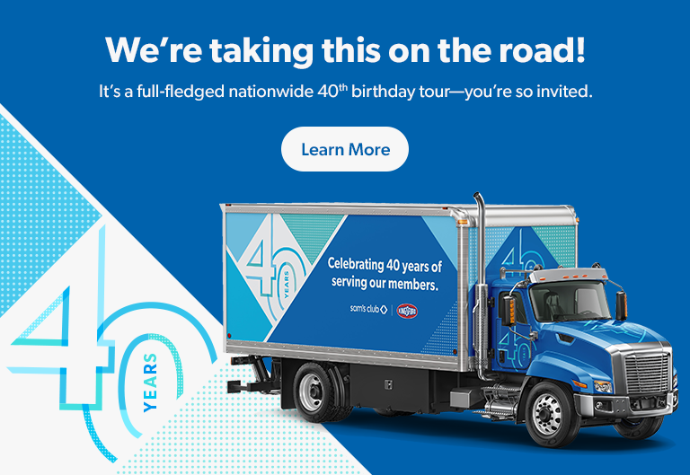 We’re going on a fortieth birthday tour. Get the list of tour dates and locations. 