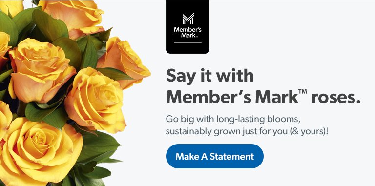 Say it in a big way with Member’s Mark roses. Sustainably grown and super-long lasting. Shop now.