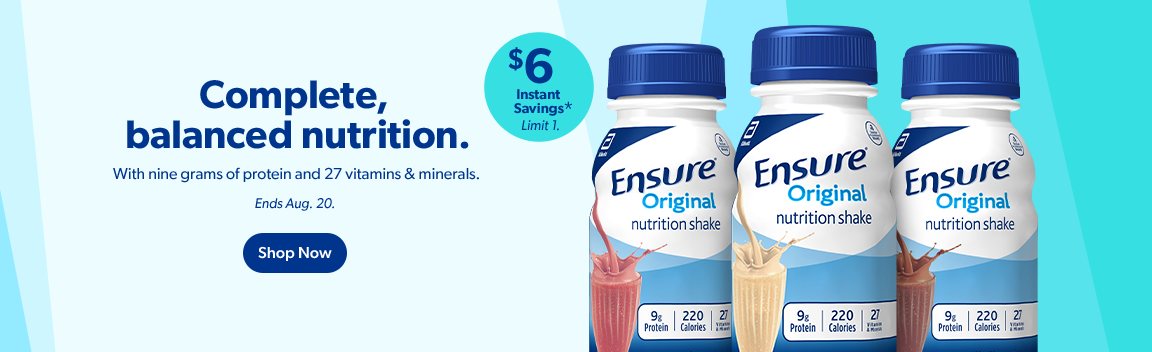 $6 discount on Ensure original nutrition shake
