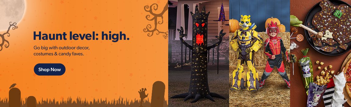 halloween and harvest costumes and decor starting at just $12.18