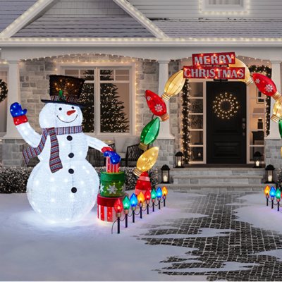 The Holiday Aisle® 12 LED Lantern With Rotating Christmas Scene, Faux  Snow, And Music