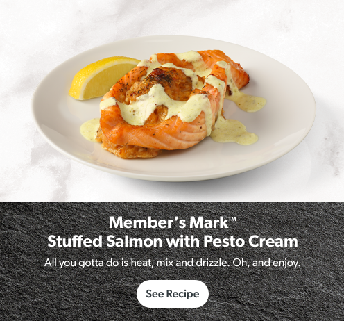 Member’s Mark Stuffed Salmon with Pesto Cream. Get recipe. 