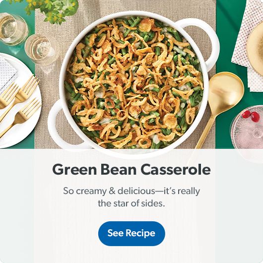 Green bean casserole. See recipe. 