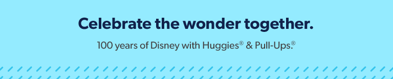 Celebrate 100 years of Disney with Huggies and Pull Ups. Watch video.