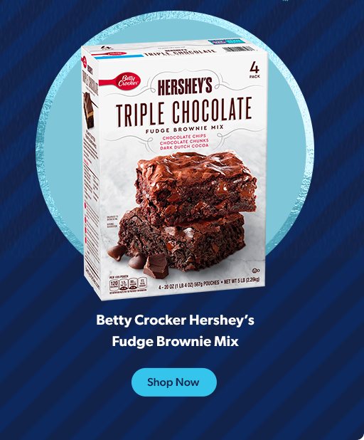 Betty Crocker triple chocolate fudge mix. Shop Now. 
