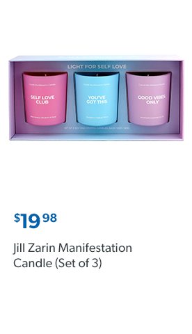 Jill Zarin Manifestation Candle. Set of 3. 