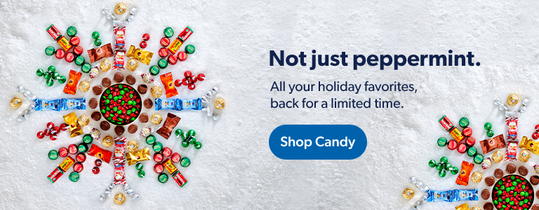 Not just peppermint. All your holiday favorites, back for a limited time. Shop Candy. 