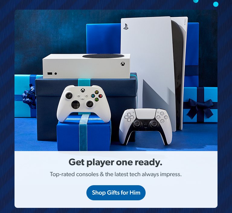 Get player one ready. Top rated consoles and the latest tech always impress. Shop Gifts for Him. 