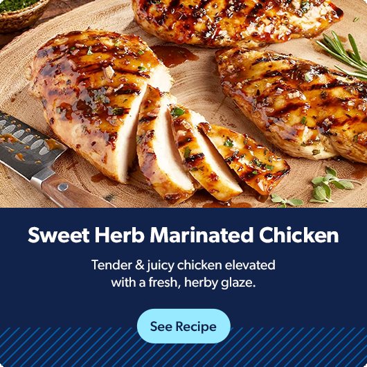 Sweet Herb Marinated Chicken is tender and juicy, elevated with a fresh, herby glaze.