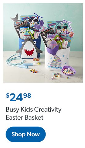 Busy Kids Creativity Easter Basket. Twenty four dollars and ninety eight cents. Shop now.