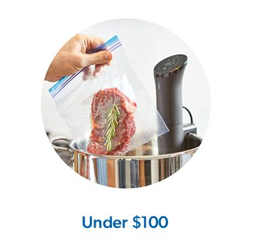 Shop under one hundred dollars.