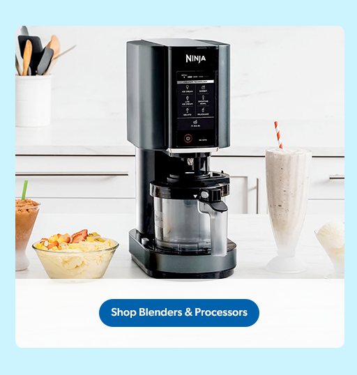 Shop blenders and food processors.