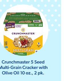Crunchmaster 5 Seed Multi-Grain Cracker with Olive Oil. Shop now.