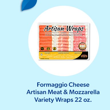 Formaggio Cheese Artisan Meat & Mozzarella Variety Wraps. Shop now.