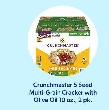 Crunchmaster 5 Seed Multi-Grain Cracker with Olive Oil. Shop now.