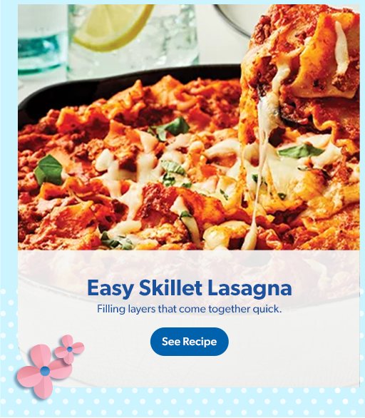 Easy Skillet Lasagna has filling layers that come together quick. See recipe