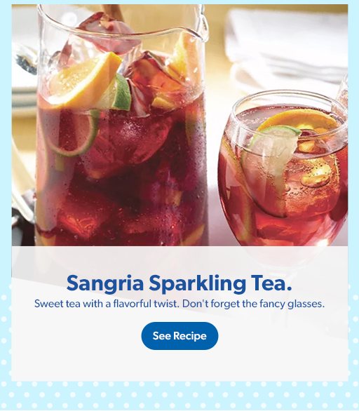 Sangria Sparkling Tea is sweet tea with a flavorful twist. See recipe.