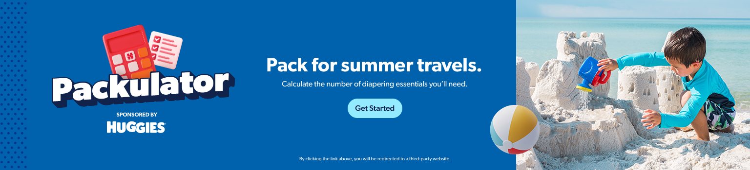 Calculate the number of diapering essentials you’ll need for summer travels. Get packing.