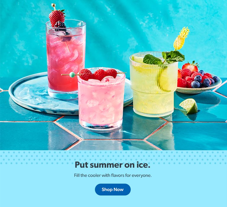 Put summer on ice. Fill the cooler with flavors for everyone. Shop now.