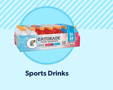 Sports drinks.