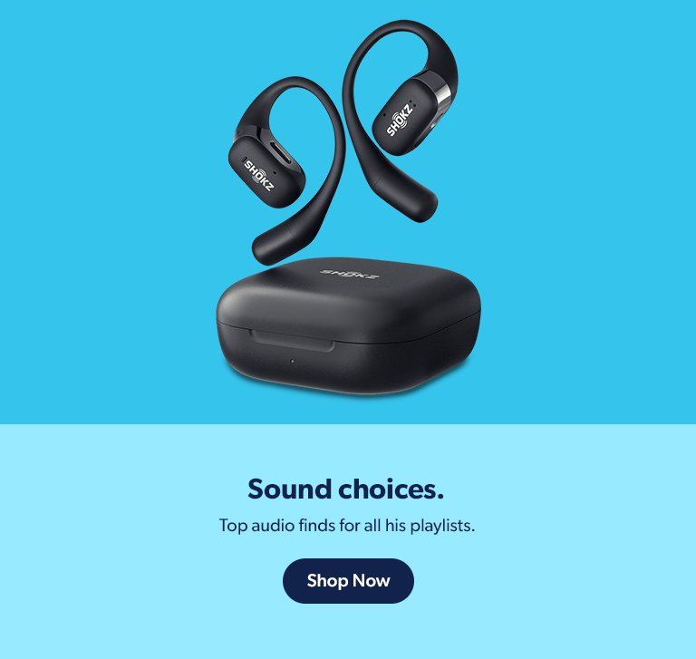 Make sound choices with top audio finds for his playlists. Shop now.