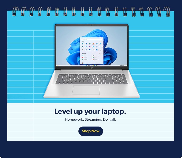 Level up your laptop. Homework. Streaming. Do it all. Shop Now.
